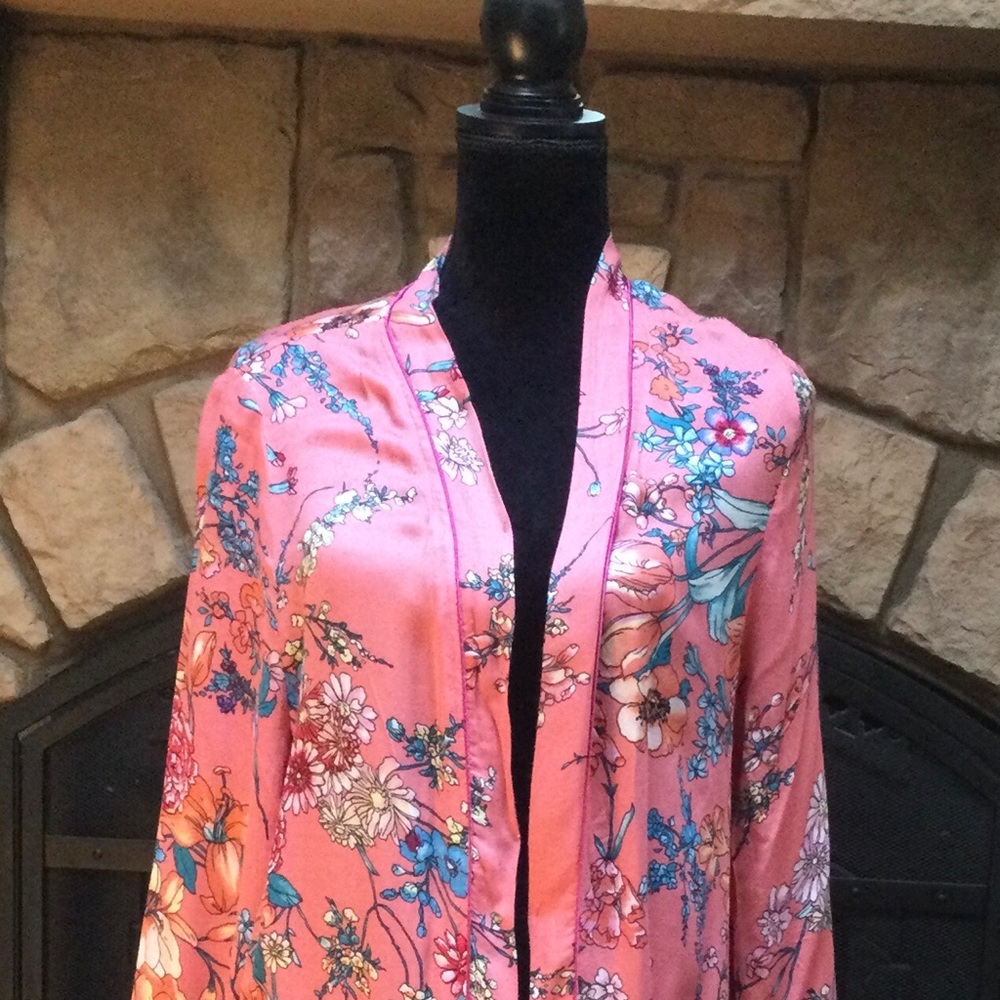 Chelsea & Violet Size Small Floral Kimono Duster